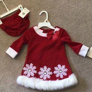 NWT Bonniebaby Christmas dress